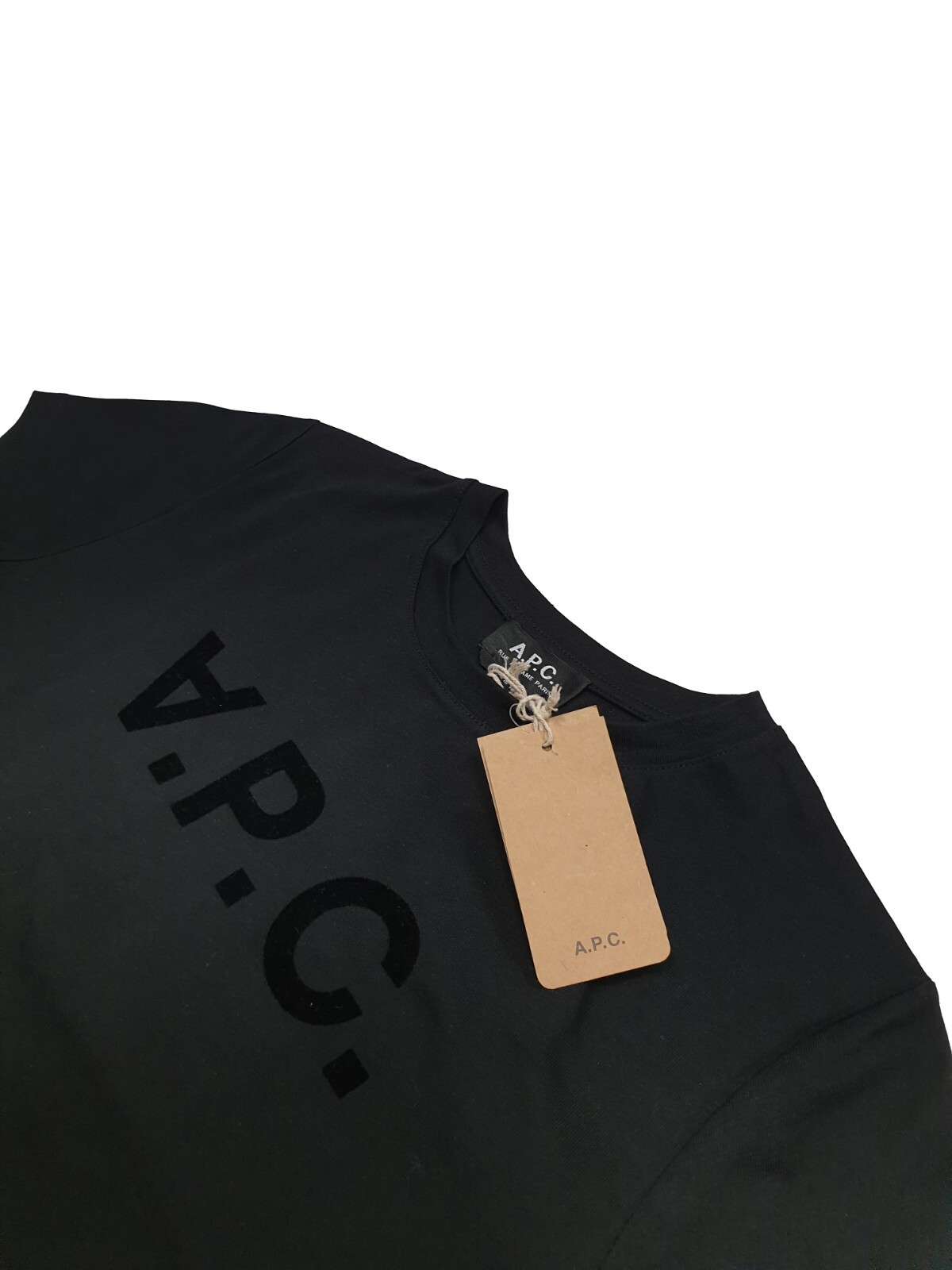 A.P.C. RUE MADAME PARIS T-SHIRT VPC COLOR NOIR COBQX-F26944
