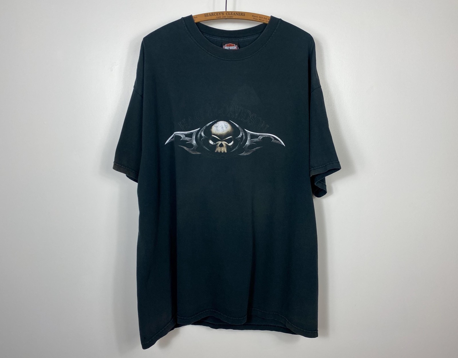 2003 Harley Davidson Skull Tee – XXL Oversized – Vintage Biker Tee – 100% Cotton