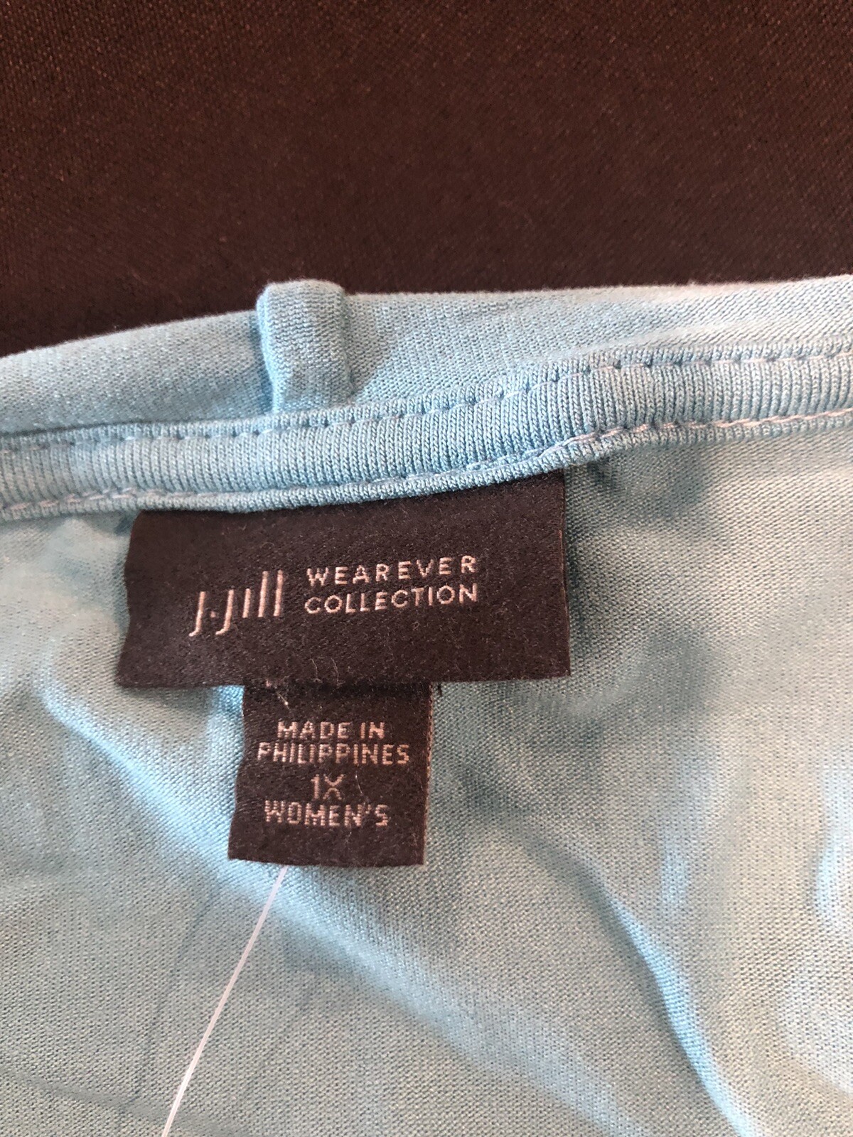 Jjill Rayon Open Slimming Front Topper Sz 1X Aqua Blue NWT Gorgeous!!!