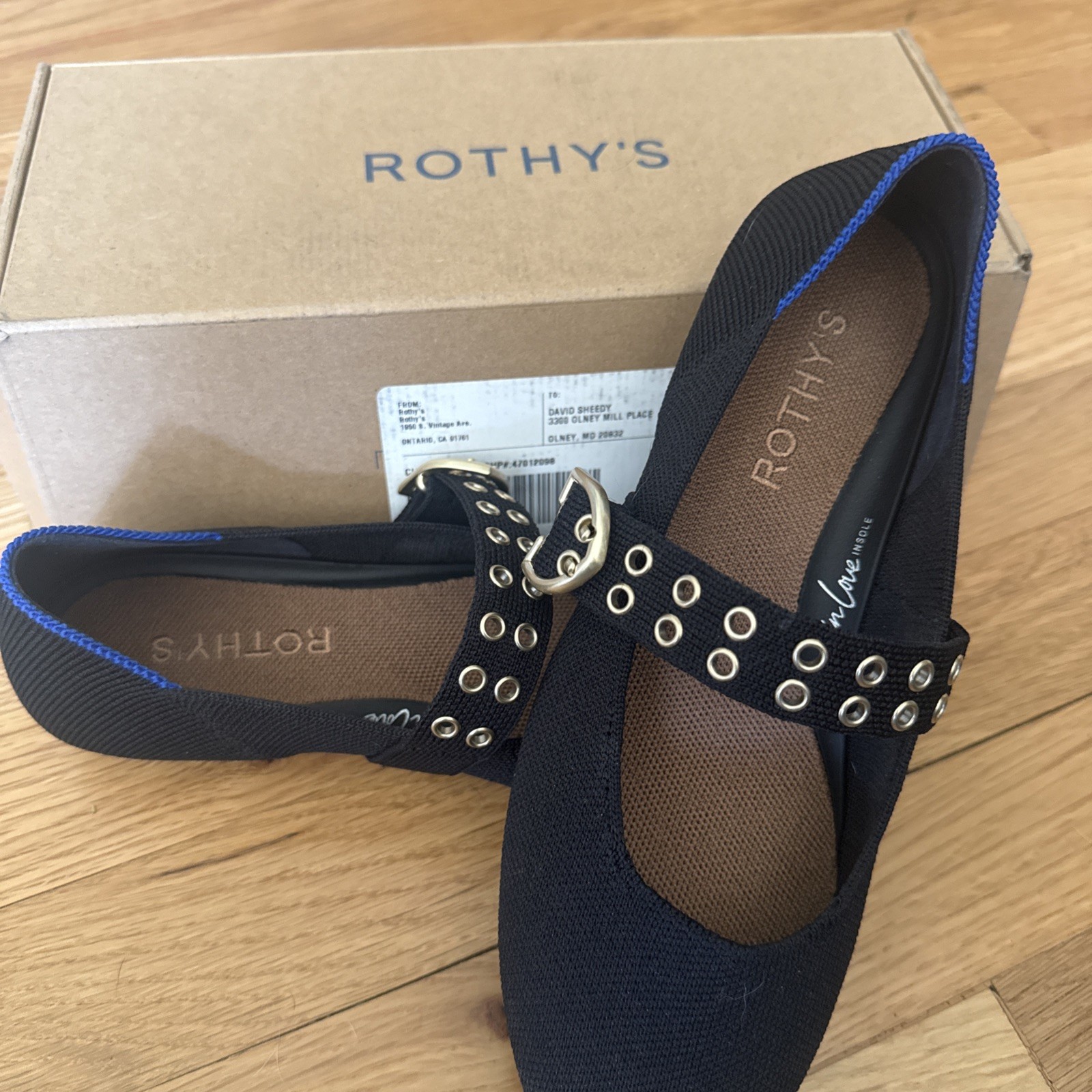 Rothy’s The Ballet Mary Jane Black Slip On Size 6.5