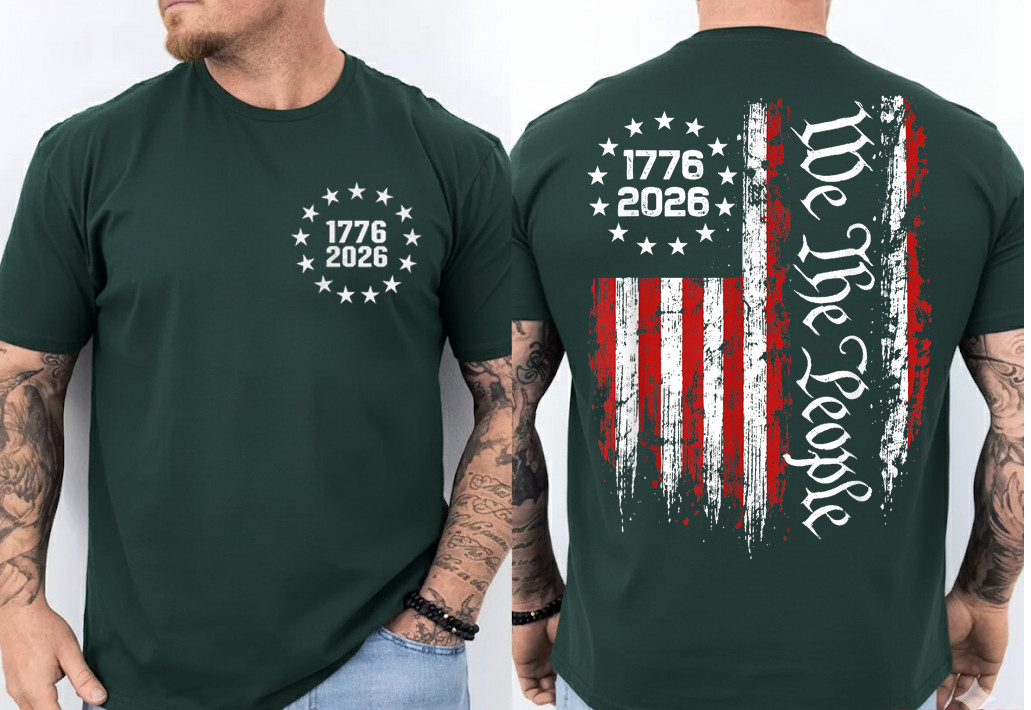 250 Anniversary USA 250th American Flag Patriotic 250 Years (Front/Back) T-Shirt