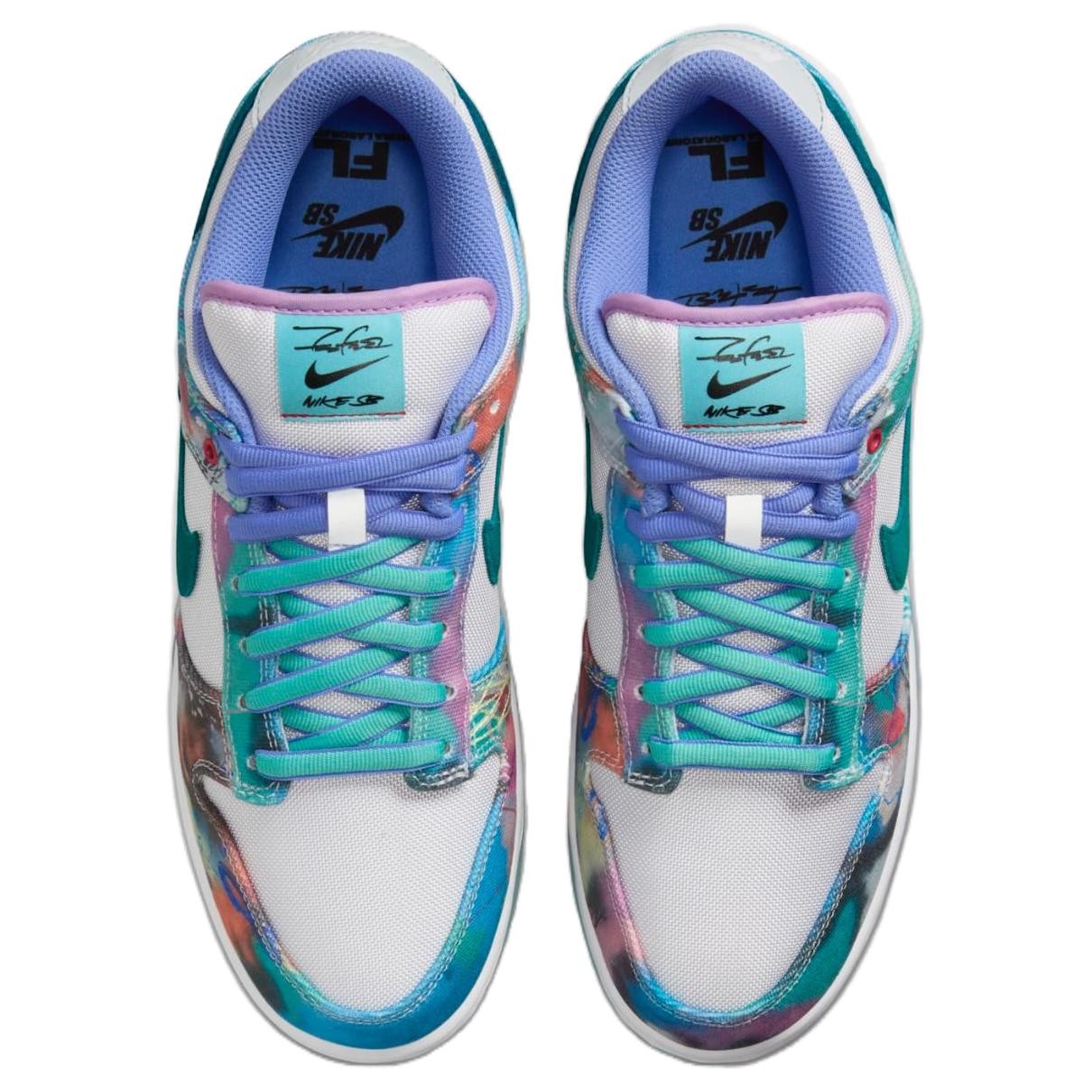 Futura Laboratories x Nike Dunk Low SB ‘Bleached Aqua’ HF6061-400
