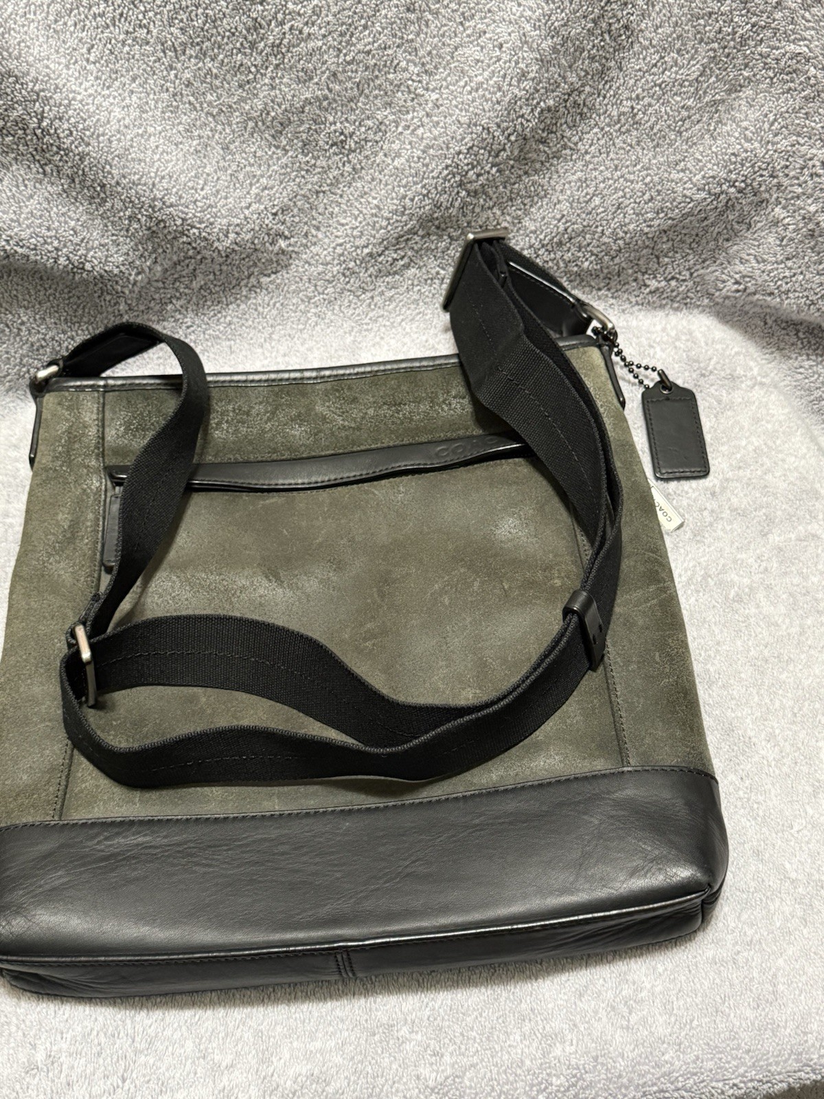 Coach Camden Leather Tech Crossbody Messenger Brown Bag F70920