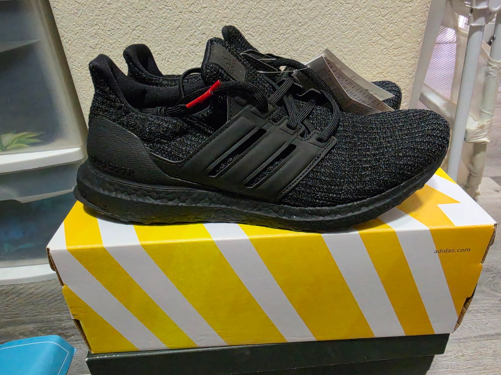 Adidas Ultraboost 4.0 Triple Black Running Shoes Boost F36641 Men’s Size 9.5 US