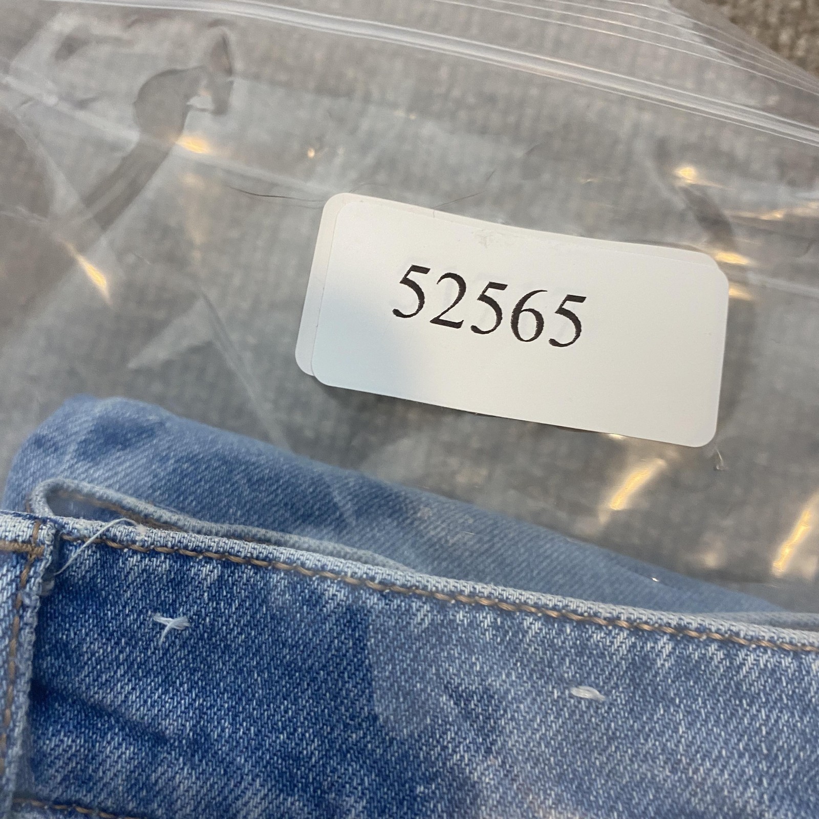 LOFT Modern Straight Jeans Womens 00 Blue Med Wash Mid Rise Distressed Fringe