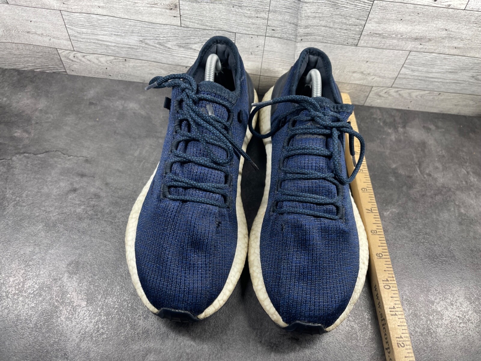 Adidas Pureboost Running Shoes Sneakers Men 10M Blue Athletic Comfort Trainers