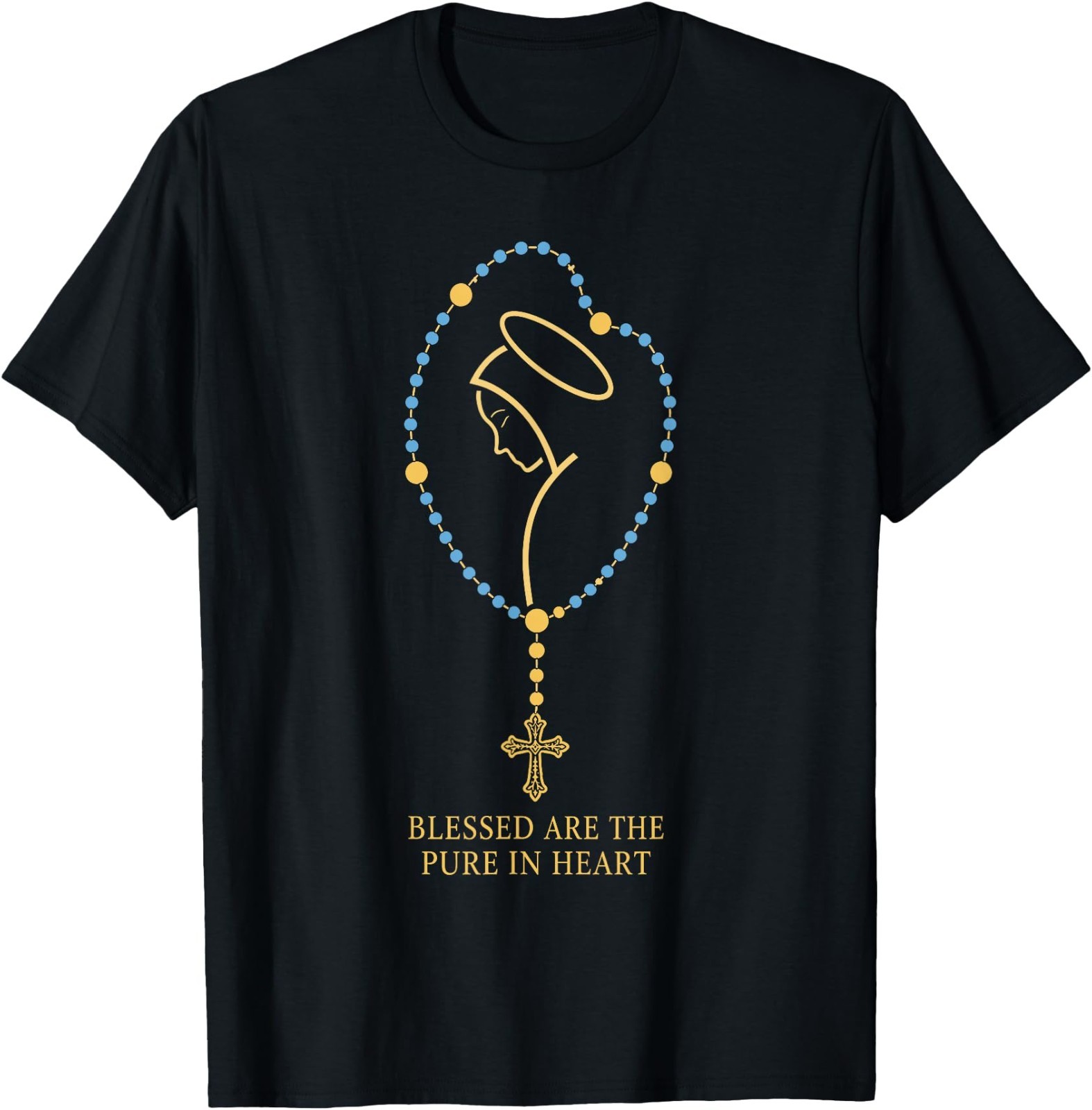 Blessed are The Pure in Heart Catholic Blessed Mother T-Shirt