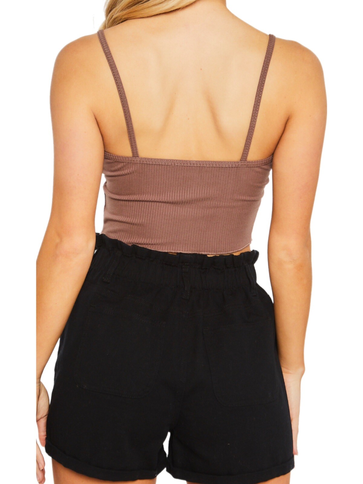 Y2K Style Cocoa Knit snap down cami crop top New Love Tree active top fairycore