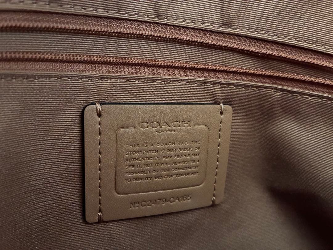 COACH Andy Tassel Drawstring Tote Bag Shoulder Leather from Japan
