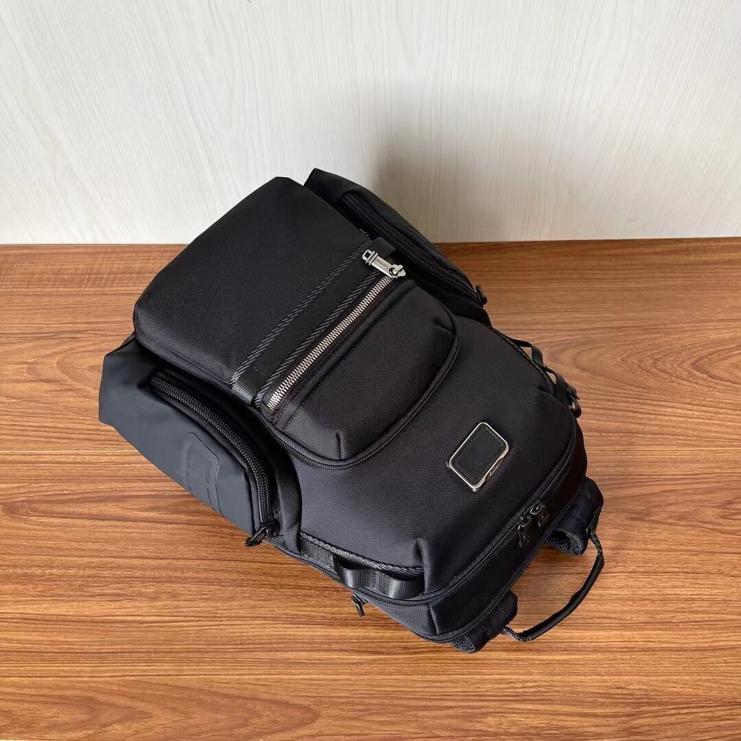 TUMI ALPHA BRAVO Navigation Backpack Ballistic Nylon Black 232793D NEW