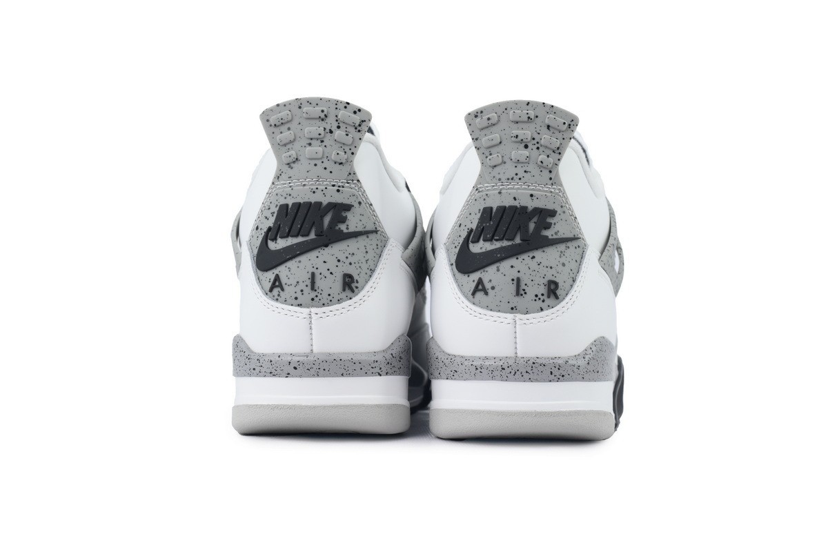 Jordan 4 “White Cement” Men’s Retro OG Basketball Shoes Mid Top US 7-12