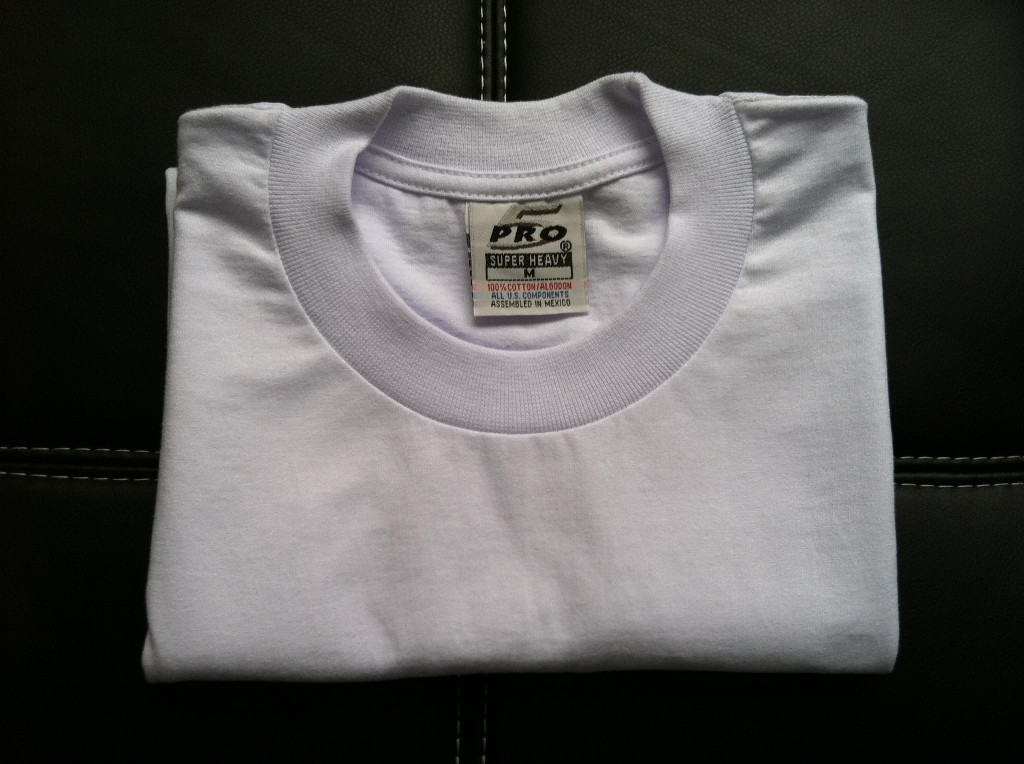 6 NEW PRO 5 PRO5 T-SHIRT SUPER HEAVY WHITE TEE PLAIN BLANK LT TALL 6PC