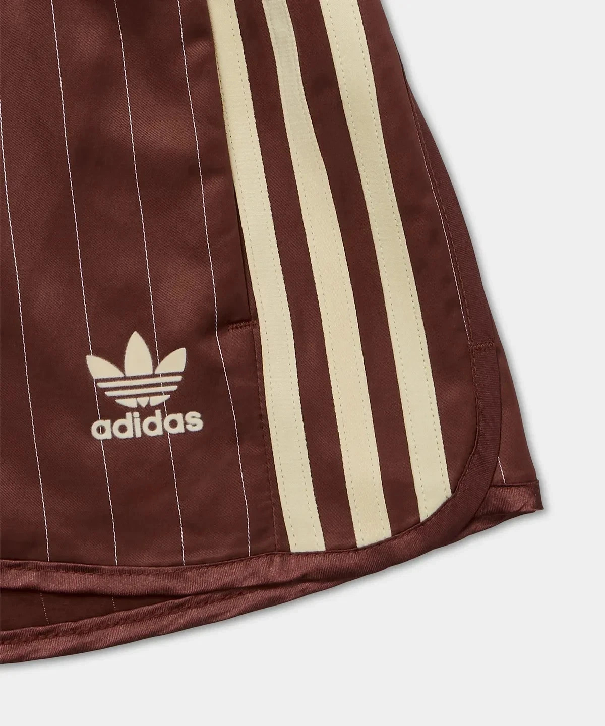 adidas Originals KC4236 KC4235 Pinstripe Satin Shorts Women’s Asia Fit NWT