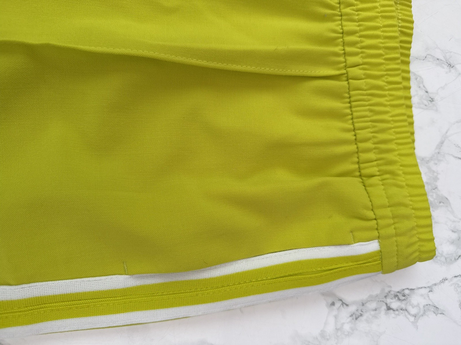 Marks & Spencer Trousers Size 16 Short Yellow Green Wide Leg
