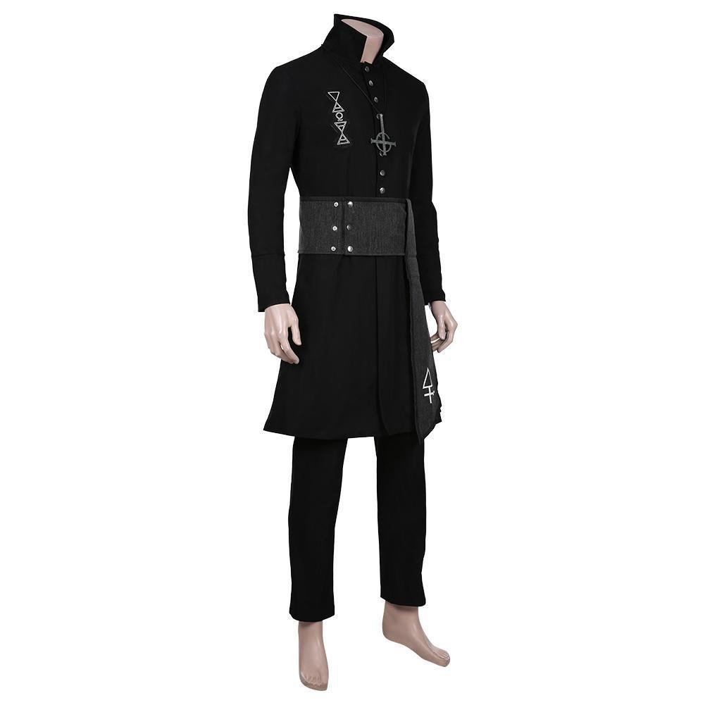 Ghost B.C. Nameless Ghoul Cosplay Costume Unisex Swedish Band Ghost Long Jacket