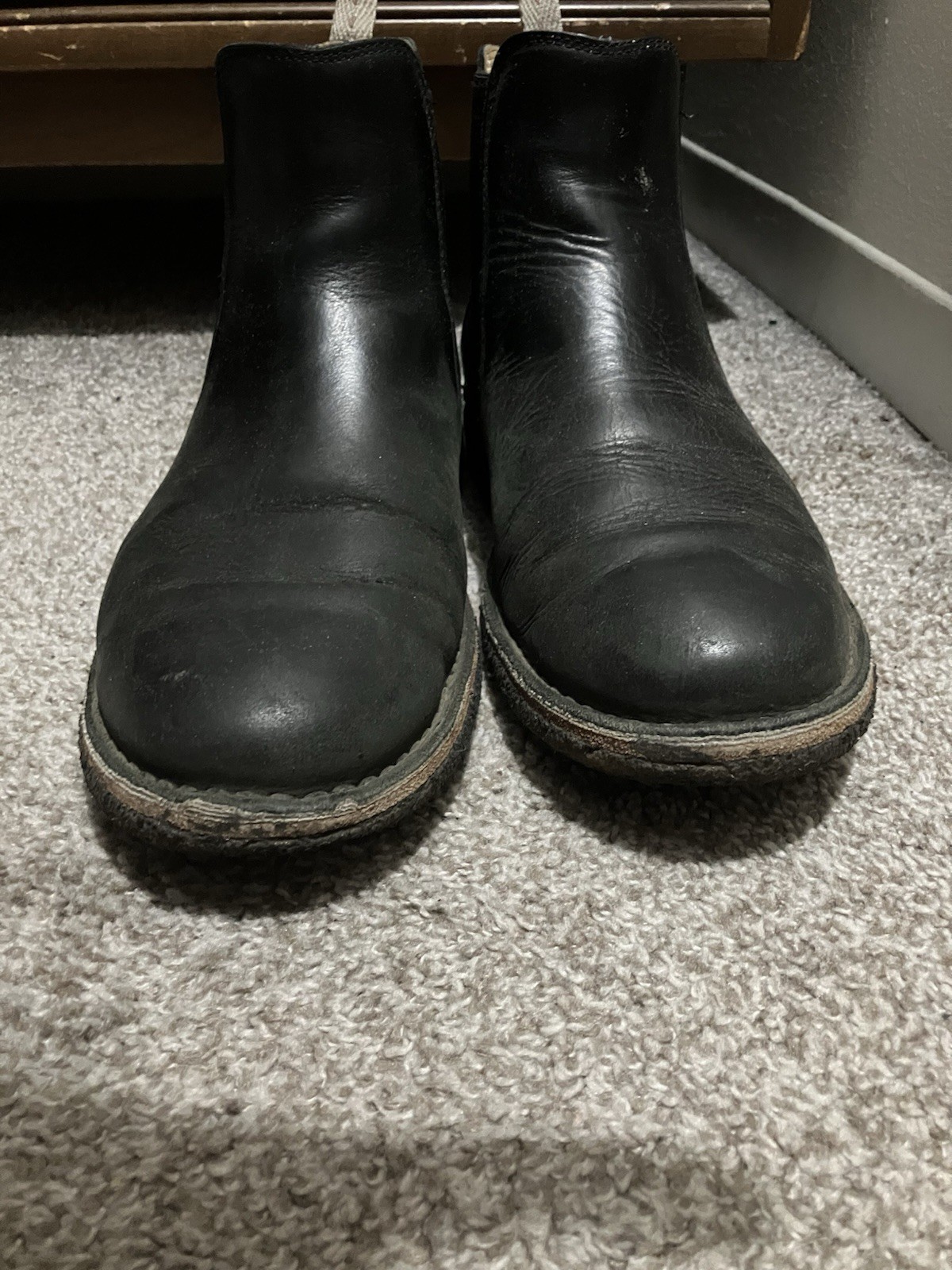 Huckberry Astorflex Bitflex Black Leather Chelsea Boots Sz 43 Fit US 10.5