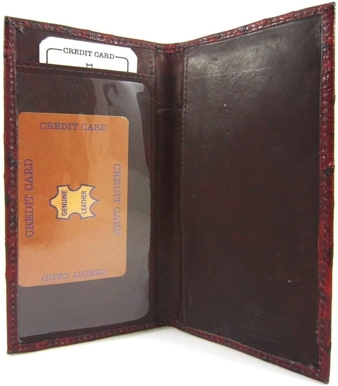Marshal Genuine Leather New Checkbook Covers Case Wallet #156OS