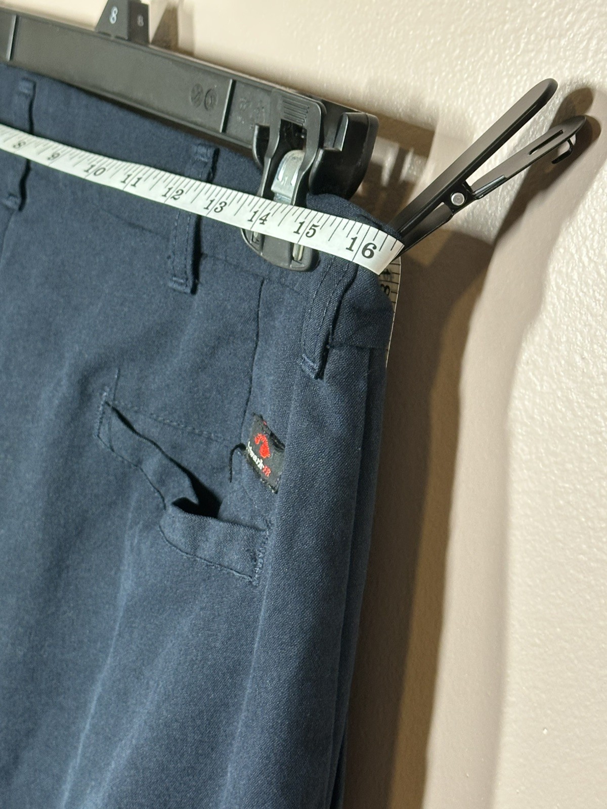 Bulwark FR Flame Resistant Work Pants Men 34 Navy Blue Industrial Safety Utility