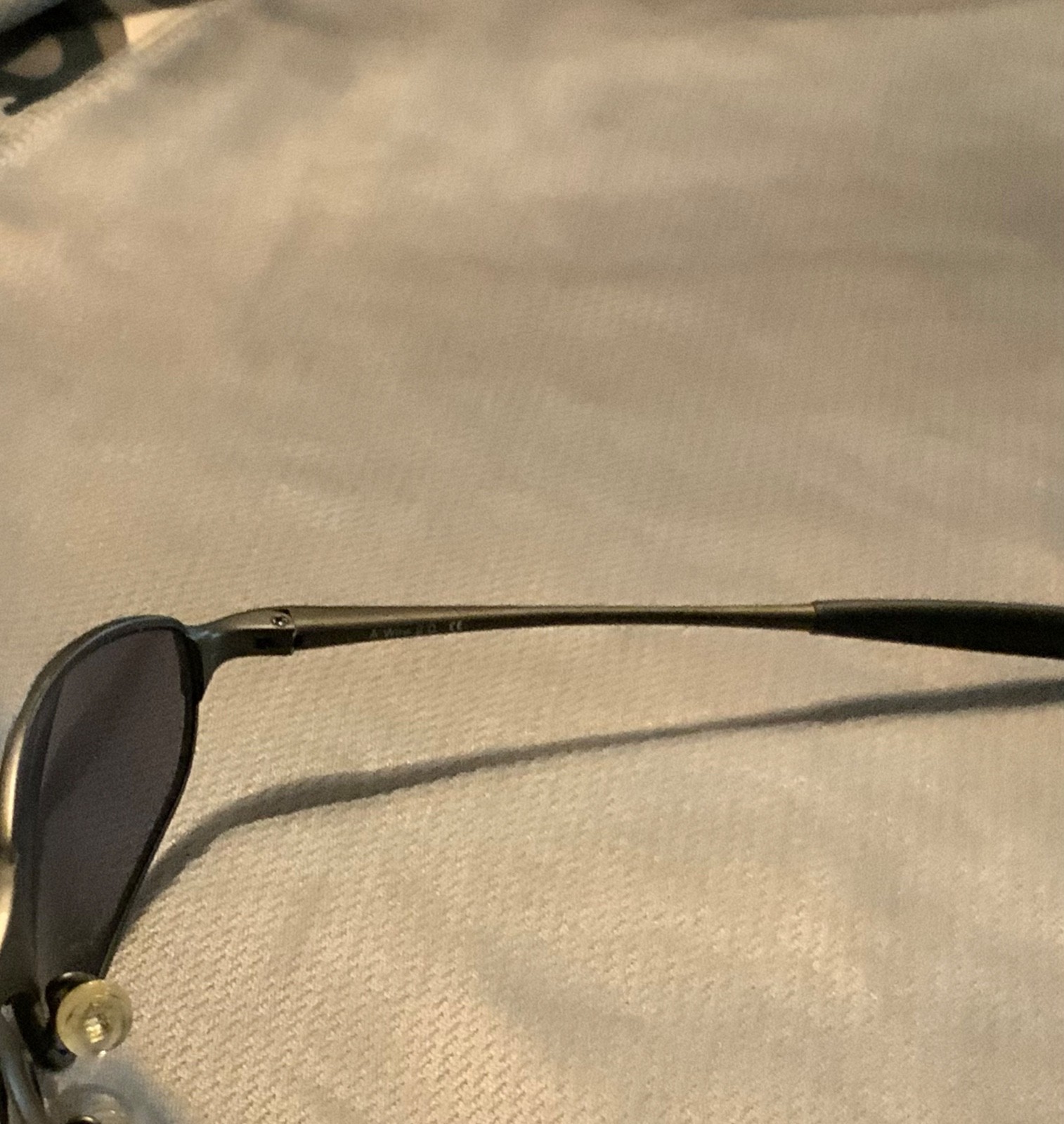 MADE IN USA Vintage Y2K Oakley A Wire 2.0 Spring Hinges Gray Lens Sunglasses