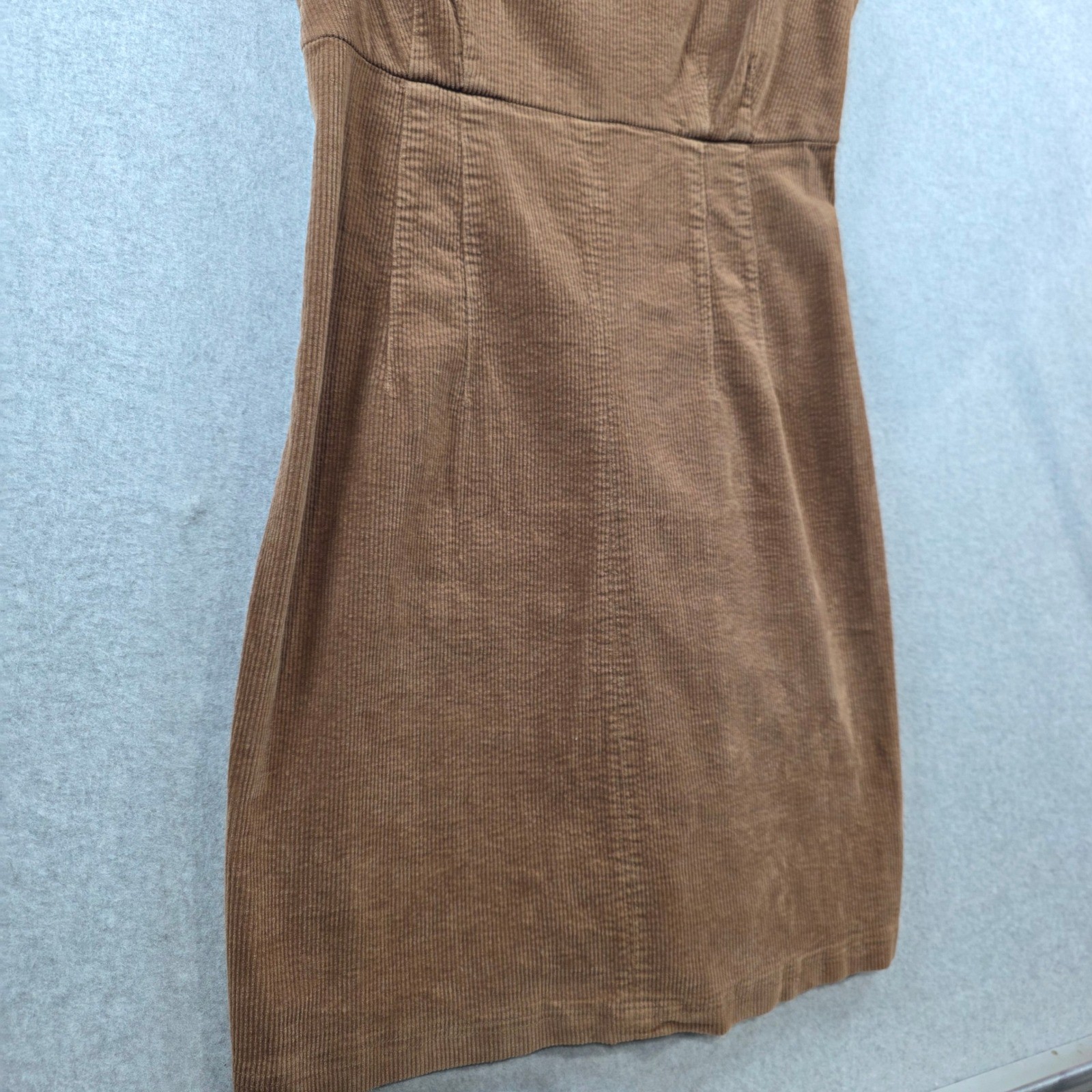 Wild Fable Brown Corduroy Mini Dress Sleeveless Adjustable Straps Size S