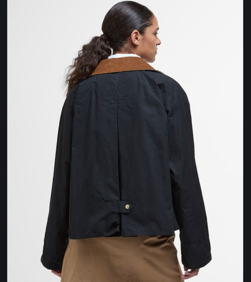 BARBOUR CATLIN SHOWERPROOF JACKET in Black MSRP$390 British Chic