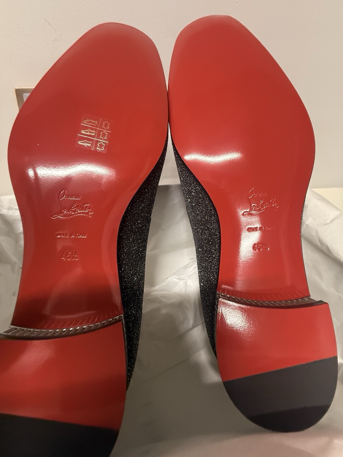 Men’s Louboutin Colonnaki Tassel Flat Crosta Size 45.5