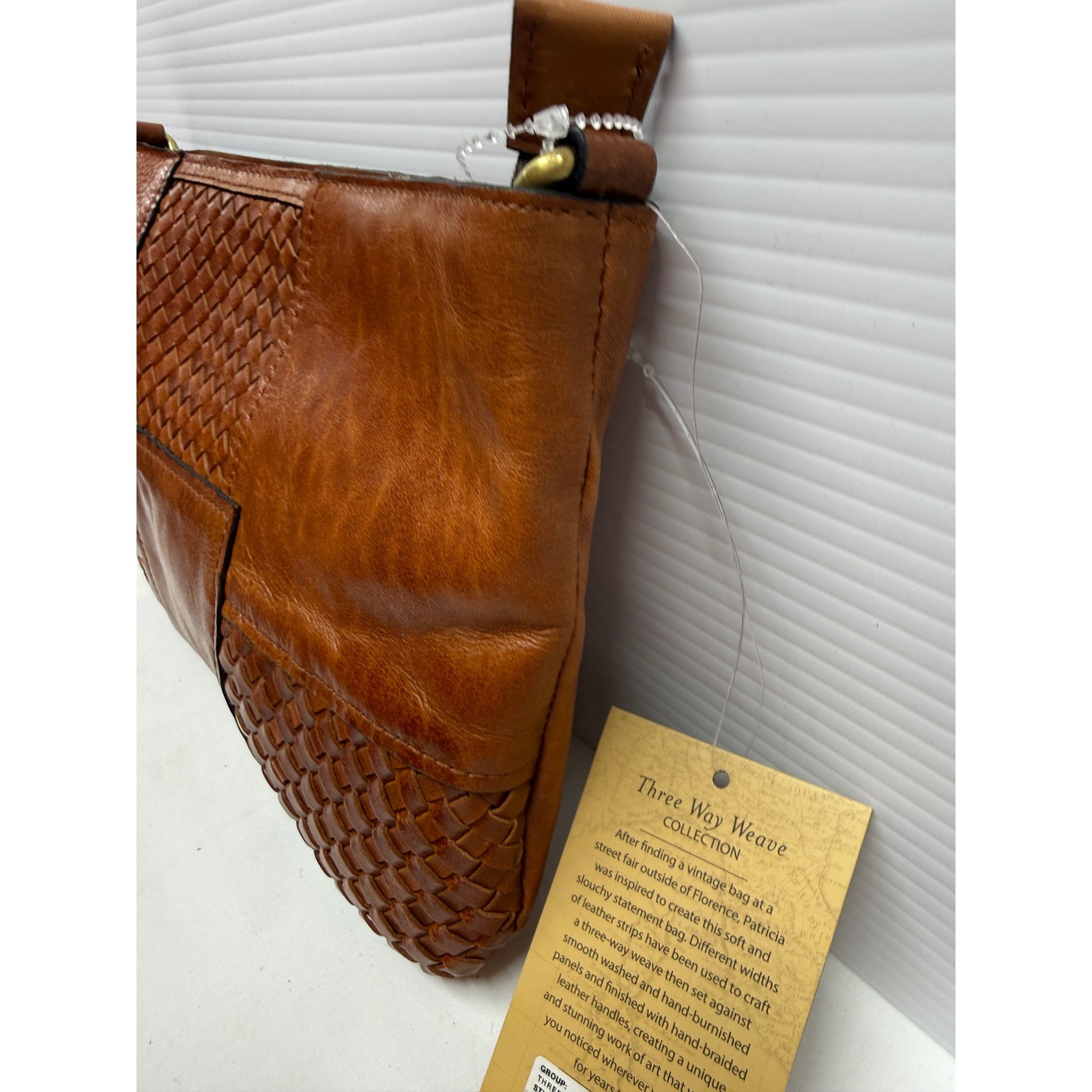 Patricia Nash Suvarelli Three Way Weave Leather CLUTCH PURSE NWTS