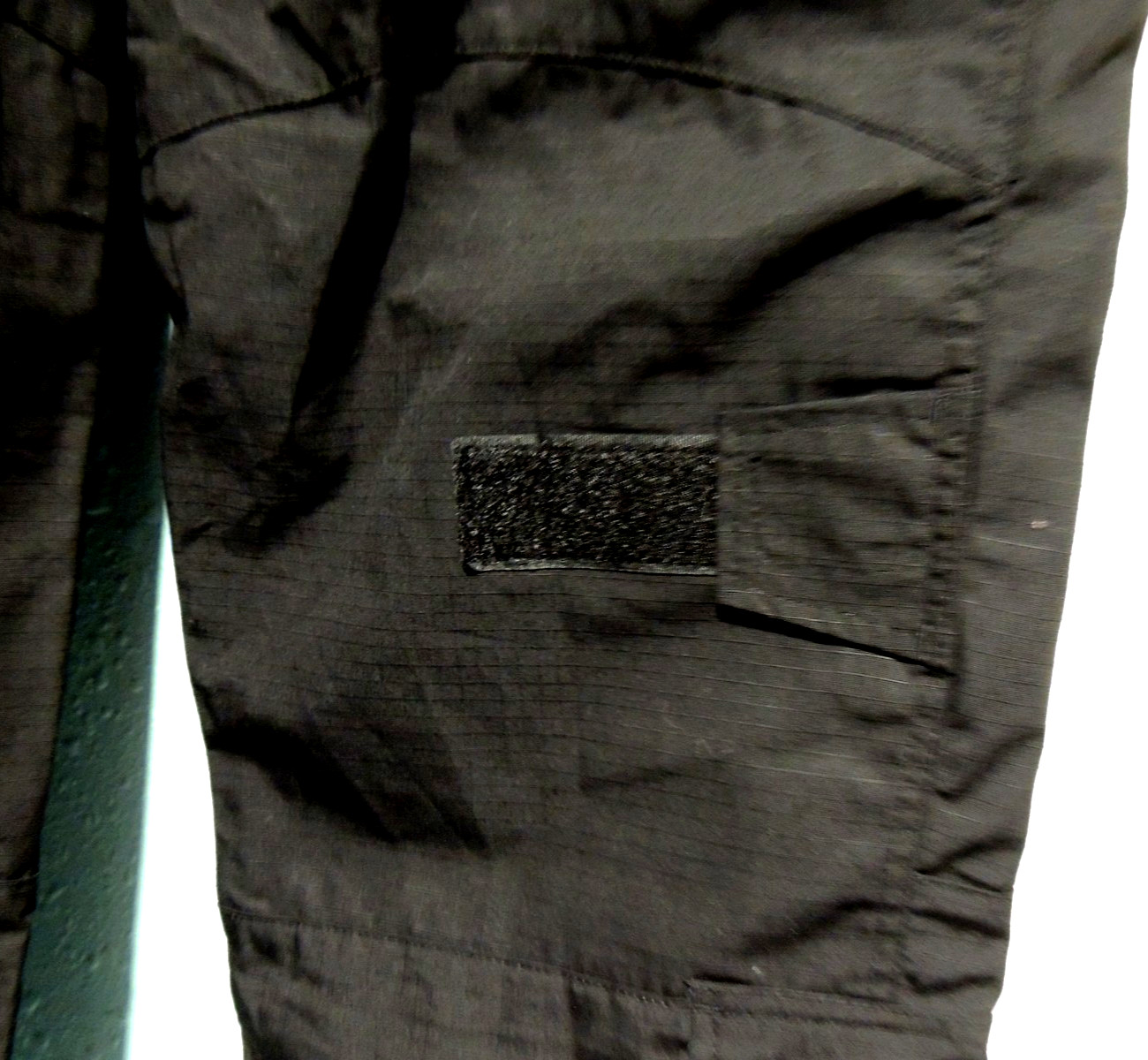 Mens Size 42 Black Tactical Pants Polyester/Cotton Multi 10 Pockets Adjustable