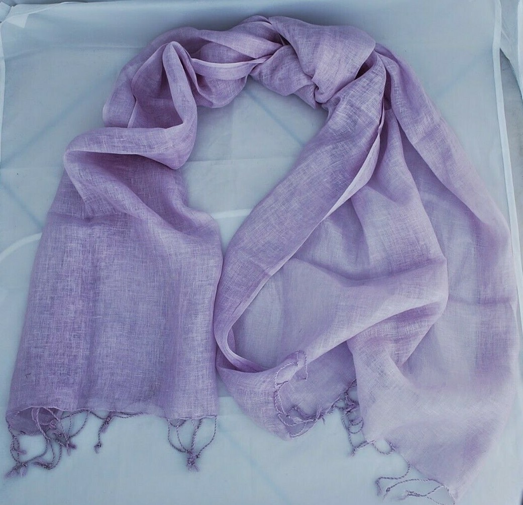 RICO CORTI 100% SOLID COLOR LINEN STOLE
