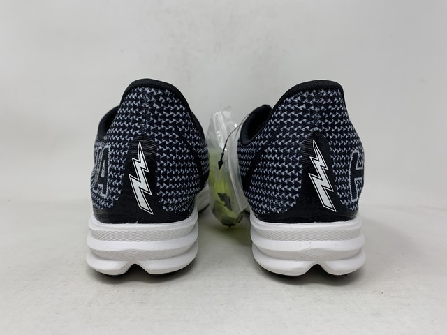 Unisex Hoka Crescendo MD Spikes, Black/White, Mens 8 / Womens 9.5 US