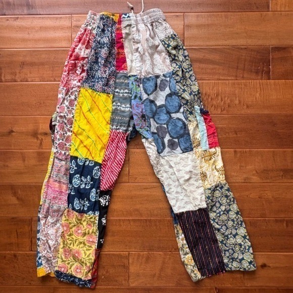 Jack Pot New York Patchwork Pants, Women One Size Multicolor