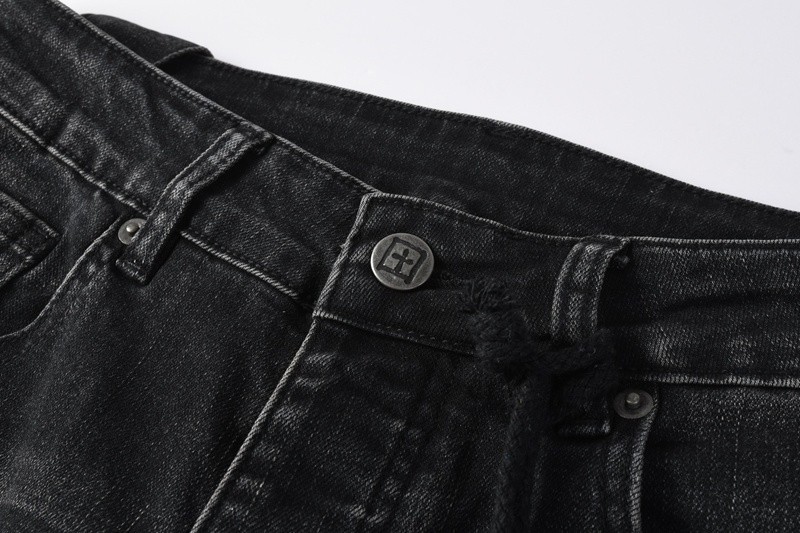 ksubi jeans men Black ripped embroidered jeans 3052 size28to40