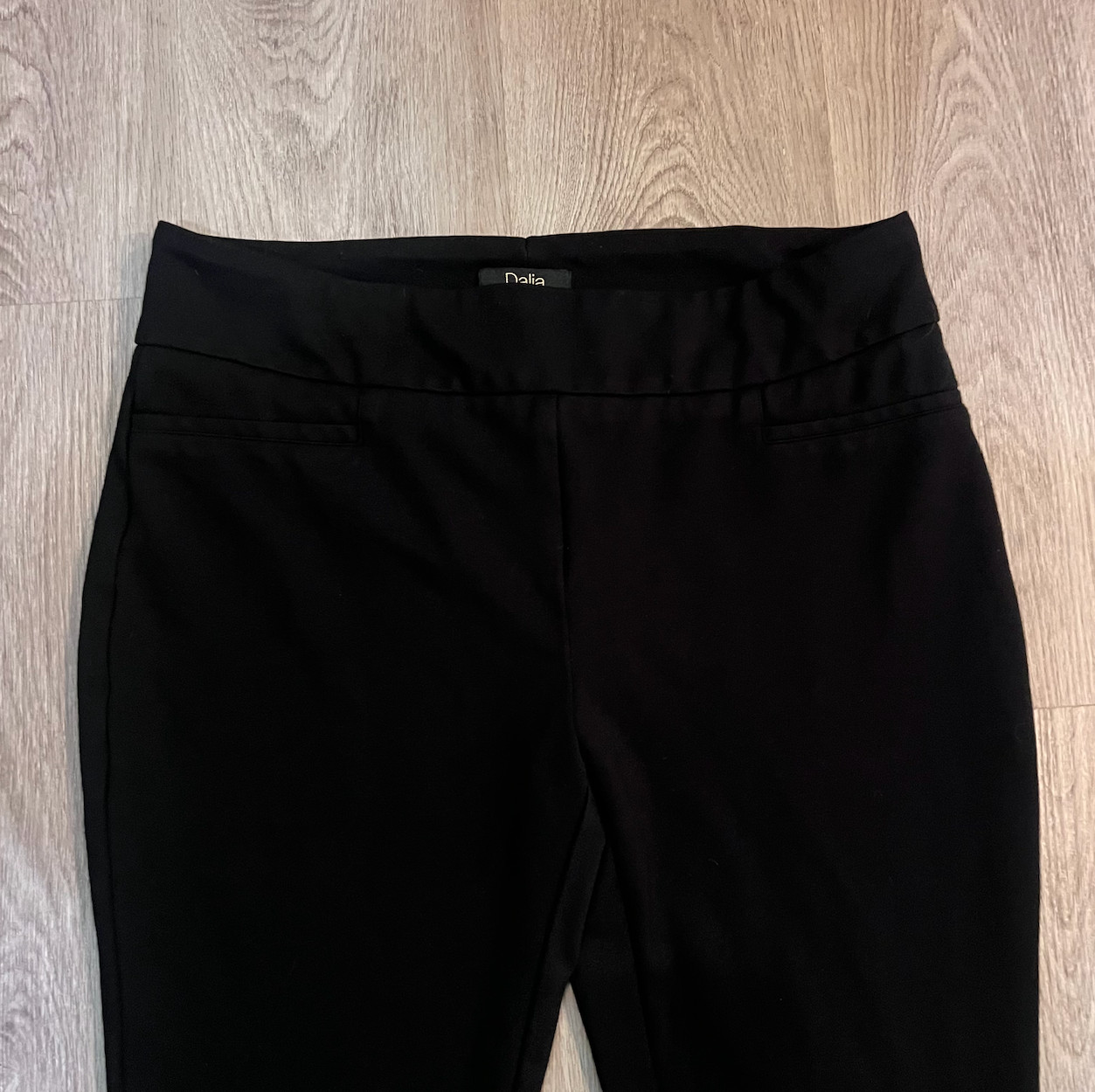 Dalia Black Stretch Ankle Dress Pants Size Large