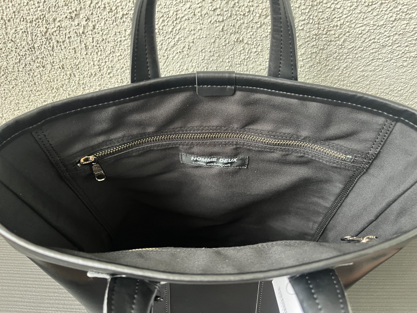 Comme des Garcons Homme Deux Eco-Leather Tote Black DOK20205111