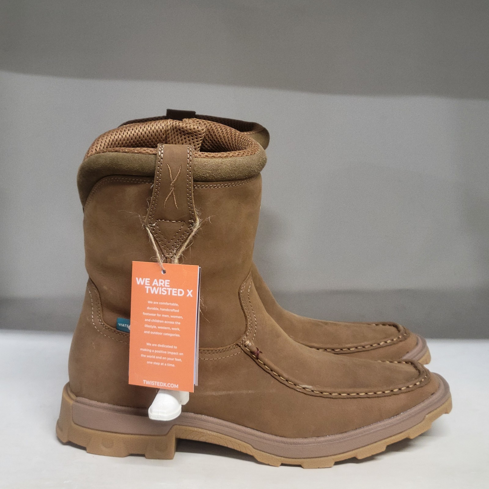 Twisted X 9″ Ultralite X Soft Toe Boot Lion Tan Mens Size 11D