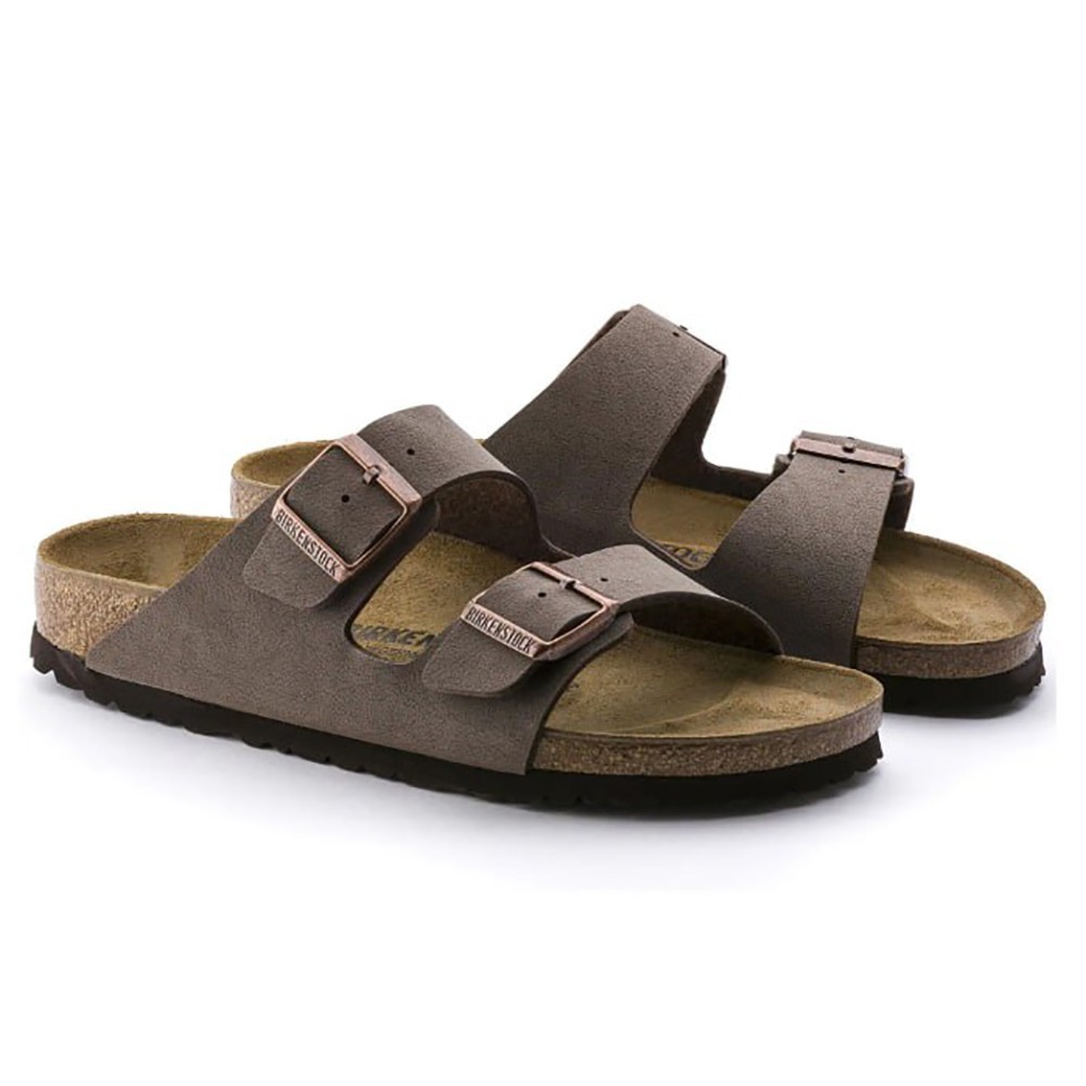 Birkenstock Unisex Arizona Birko-Flor Mocha Sandals Select Size