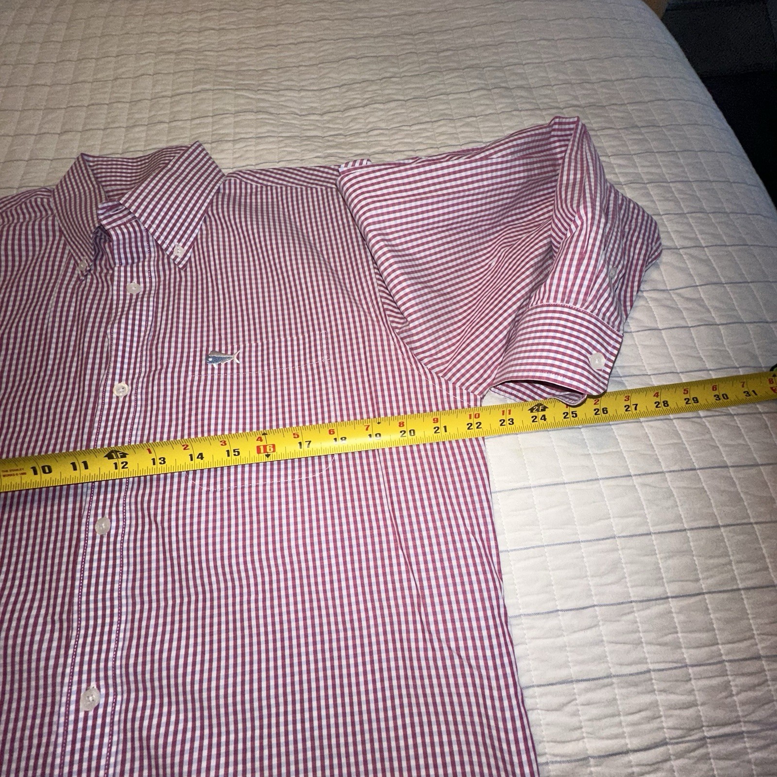 Southern Lure Shirt Mens Medium Long Sleeve Gingham Checked