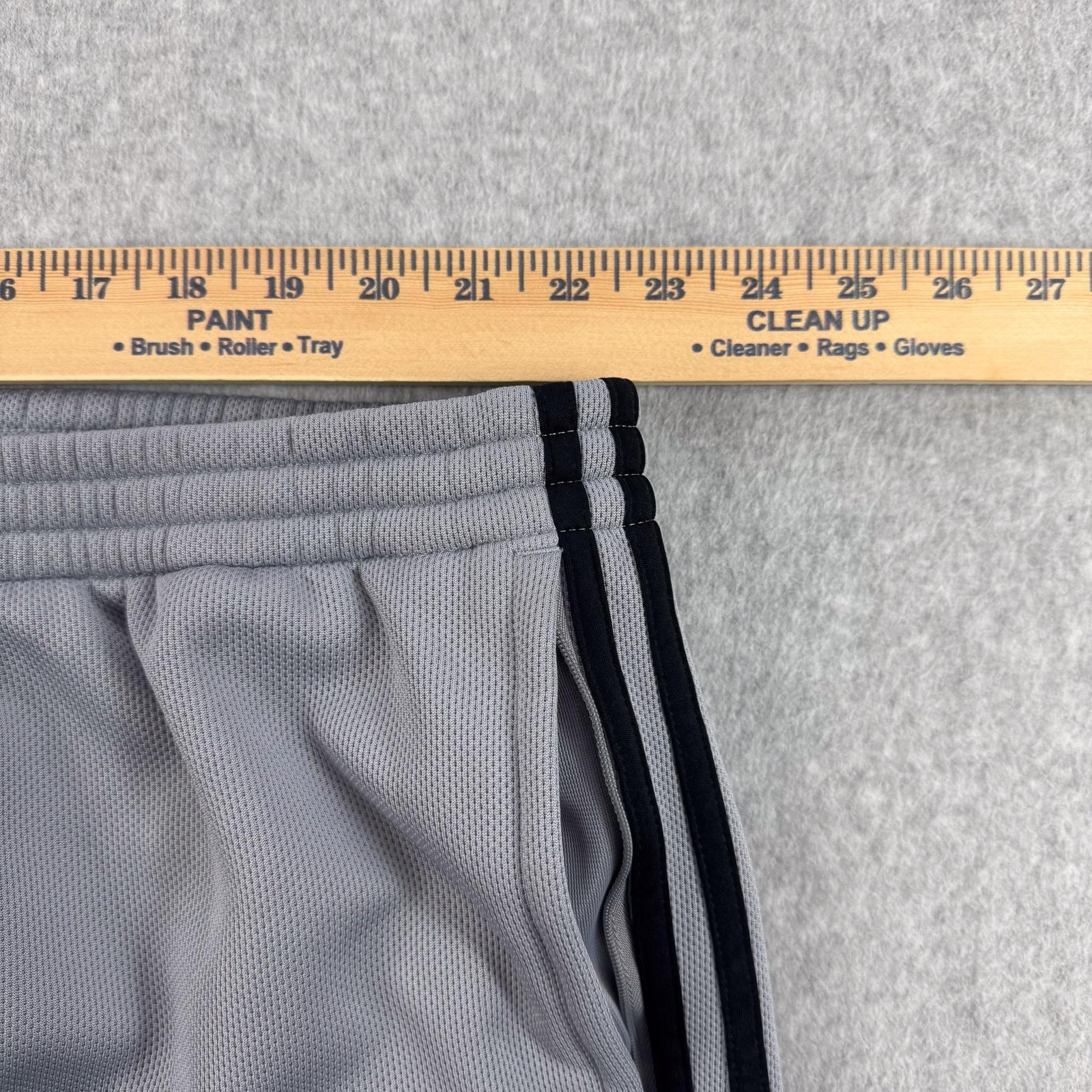 Adidas Pindot Track Pants Mens 4XLT Gray Fleece Elastic Waist Athletic Gym NEW