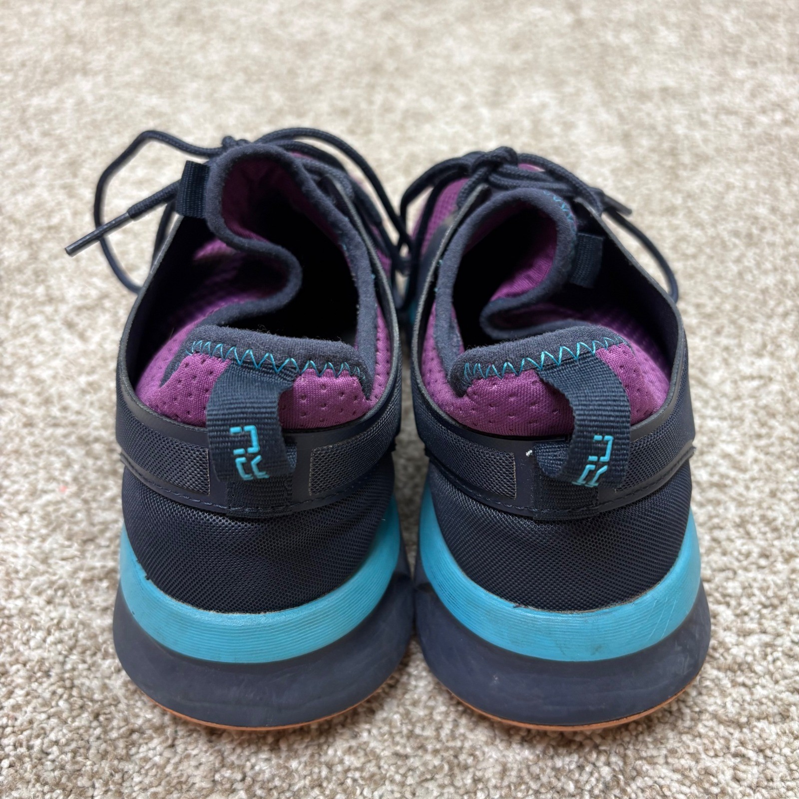 KURU Atom Womens 8.5 Electric Grape Midnight Blue Orthotic Running Shoes Sneaker
