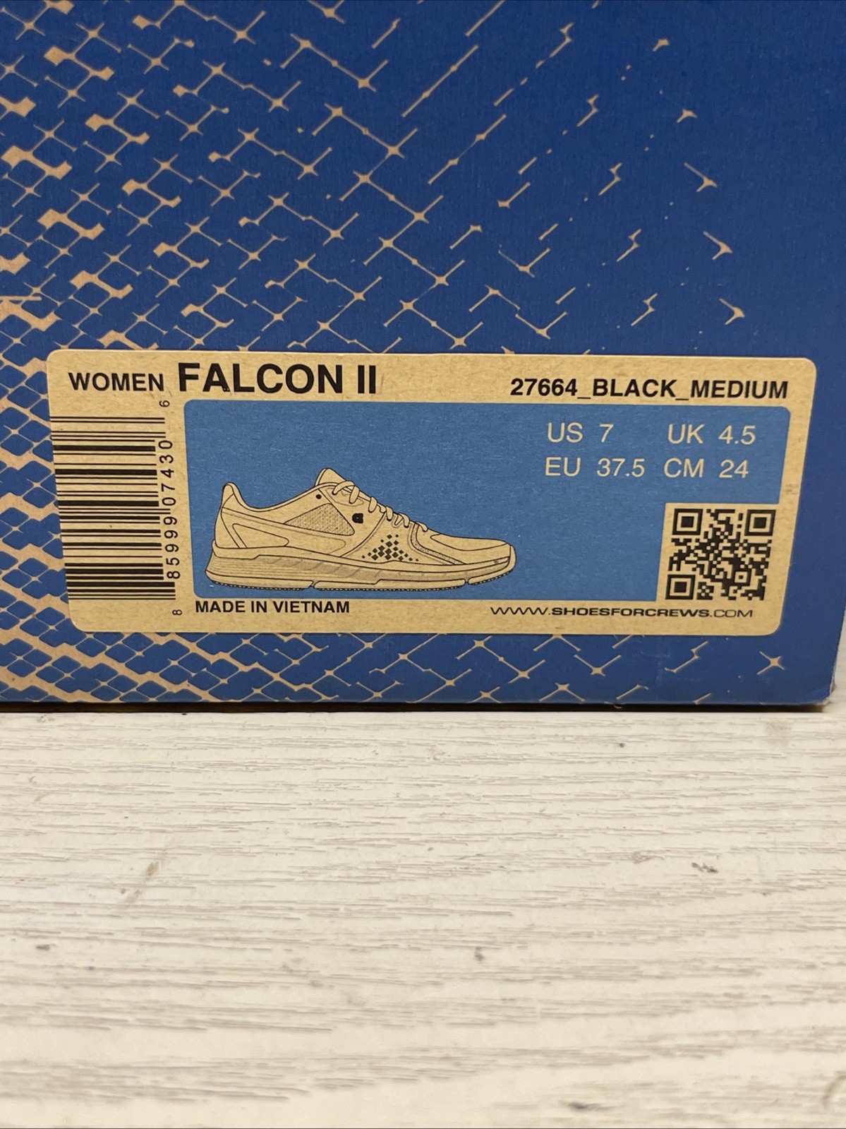 Shoes For Crews Falcon II Slip Resistant Work Shoes Women’s US 7 Black