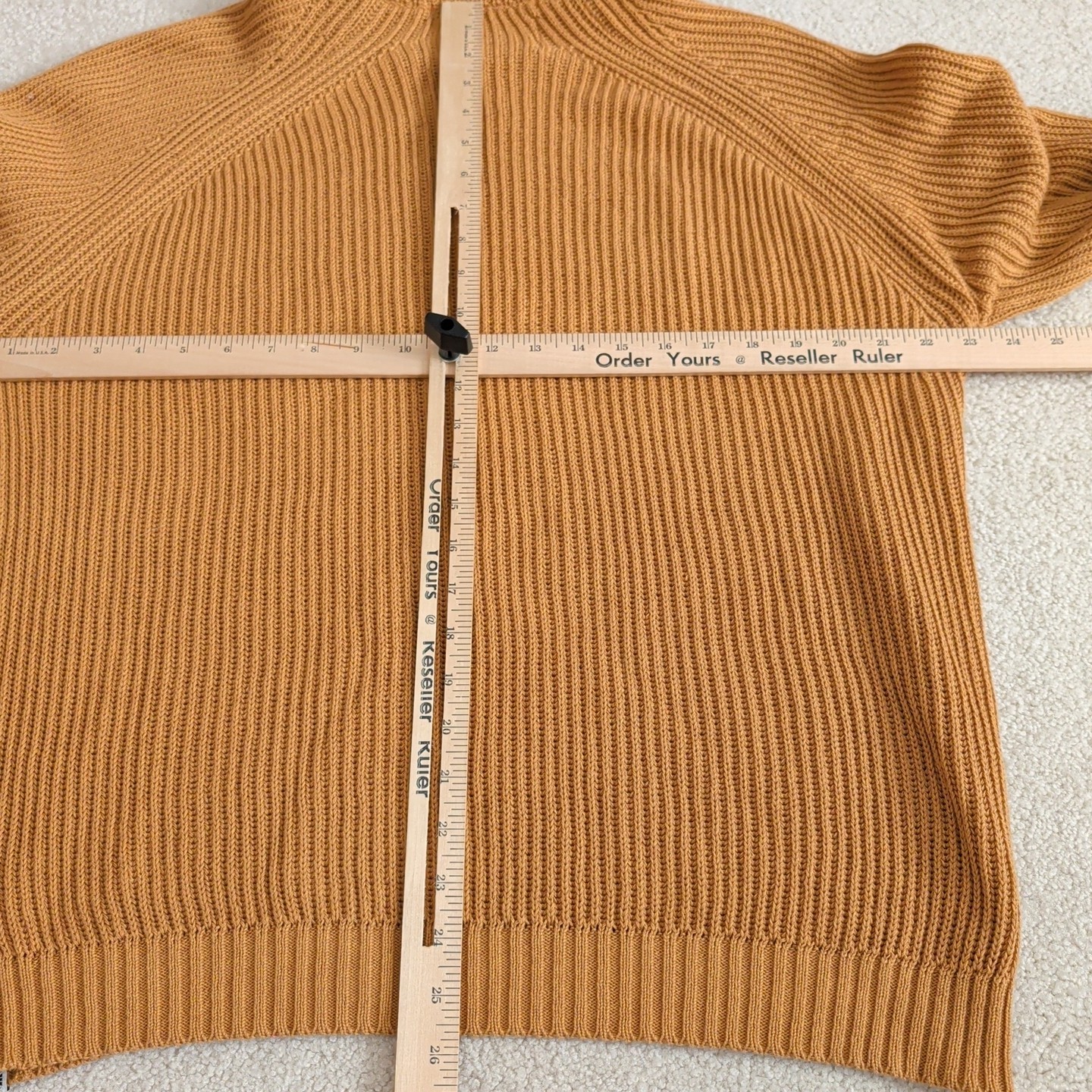 Peregrine Fisherman Sweater 1/4 Zip Pullover Cable England Brown Mens Large *