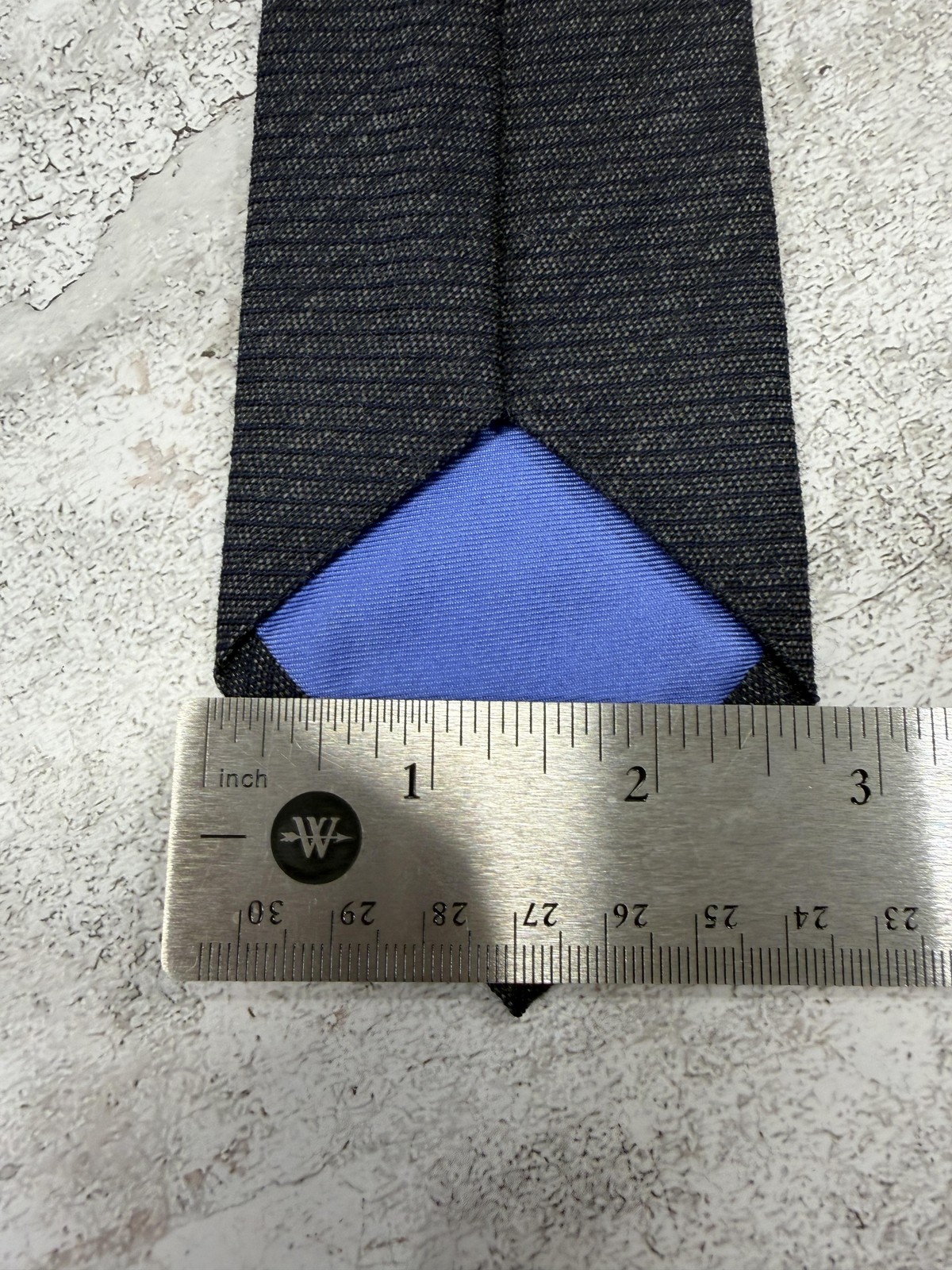 Gap Tie Mens One Size Blue Herringbone Wool Silk Slim Skinny Classic Dress Work