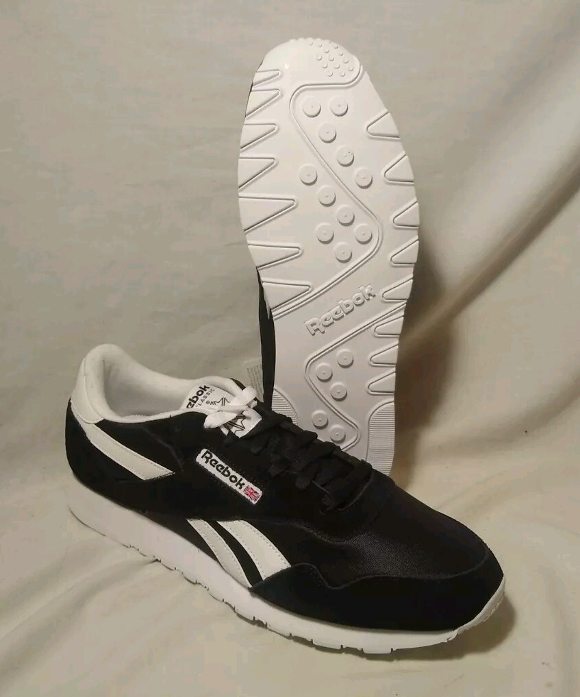 M-11 Reebok Royal Nylon Classic OG Black White Ying Yang New w/o Box BD1553 2019