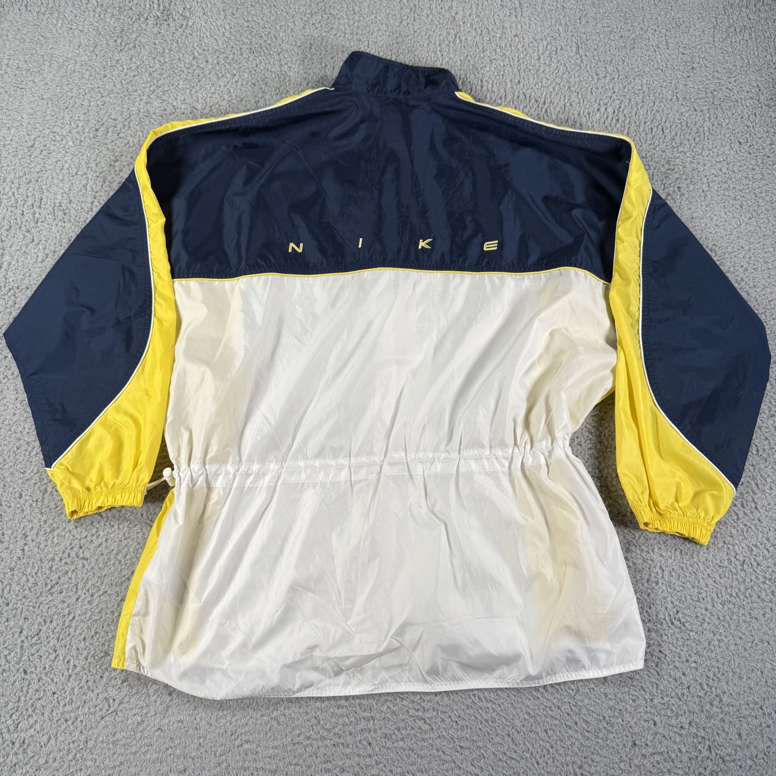 Vintage Nike Windbreaker Jacket Mens XL Colorblock Swoosh Logo Full Zip 90s