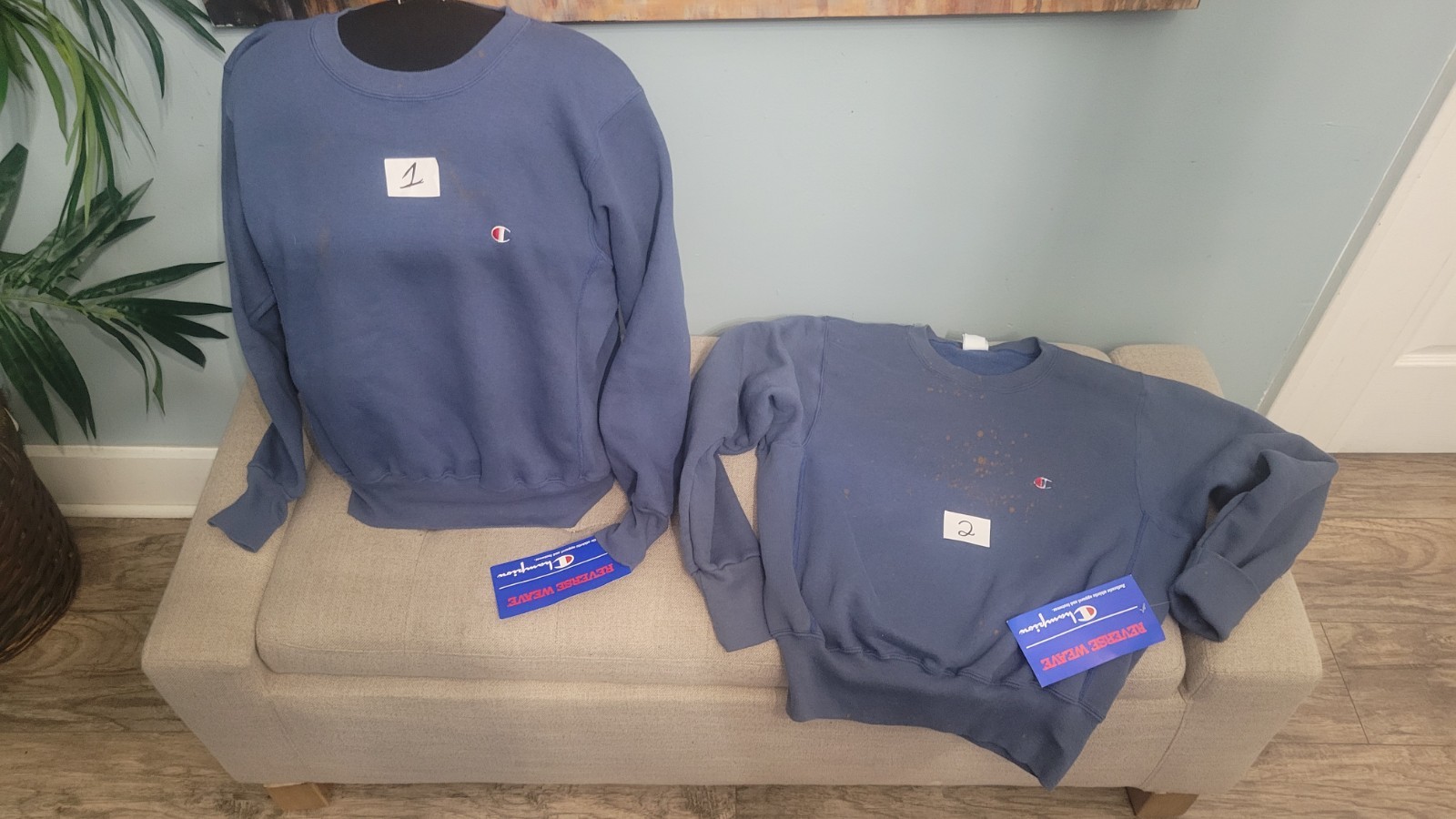 Vintage Champion Reverse Weave Small Made in USA Crewneck Sweatshirt 80s NOS…