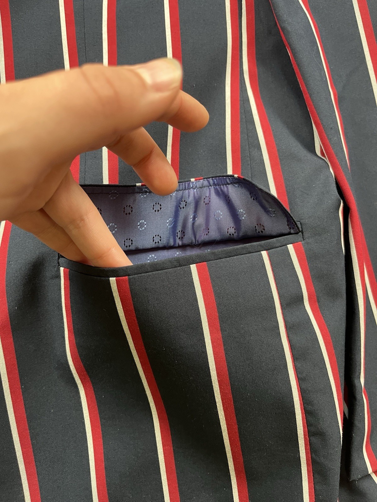 Samuel Windsor Jacket Blazer Men’s Sz 50L Stripe Boating Party Henley Regatta
