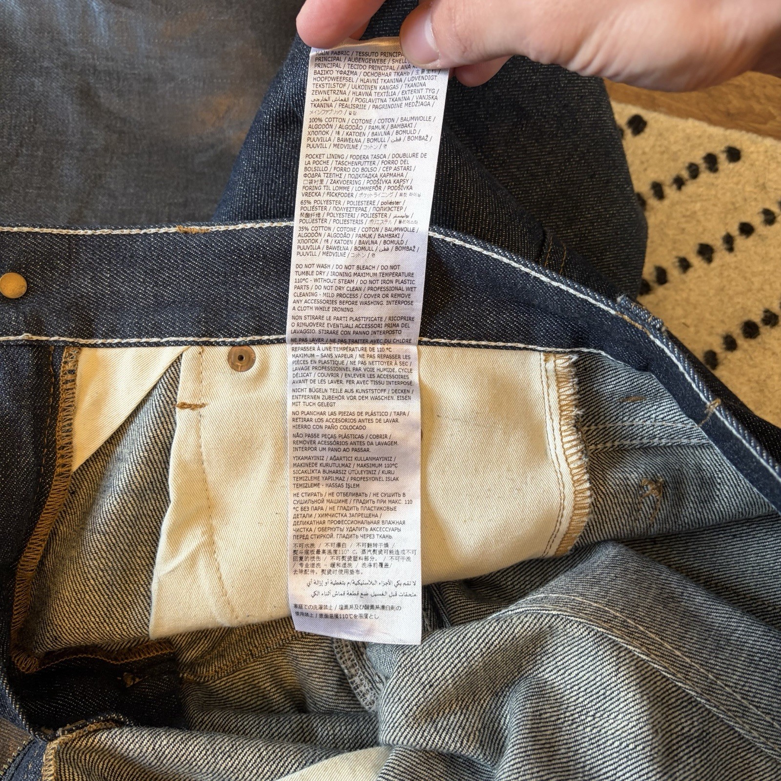 Maison Margiela Selvedge Mid-rise Turn-up Jeans Size W28