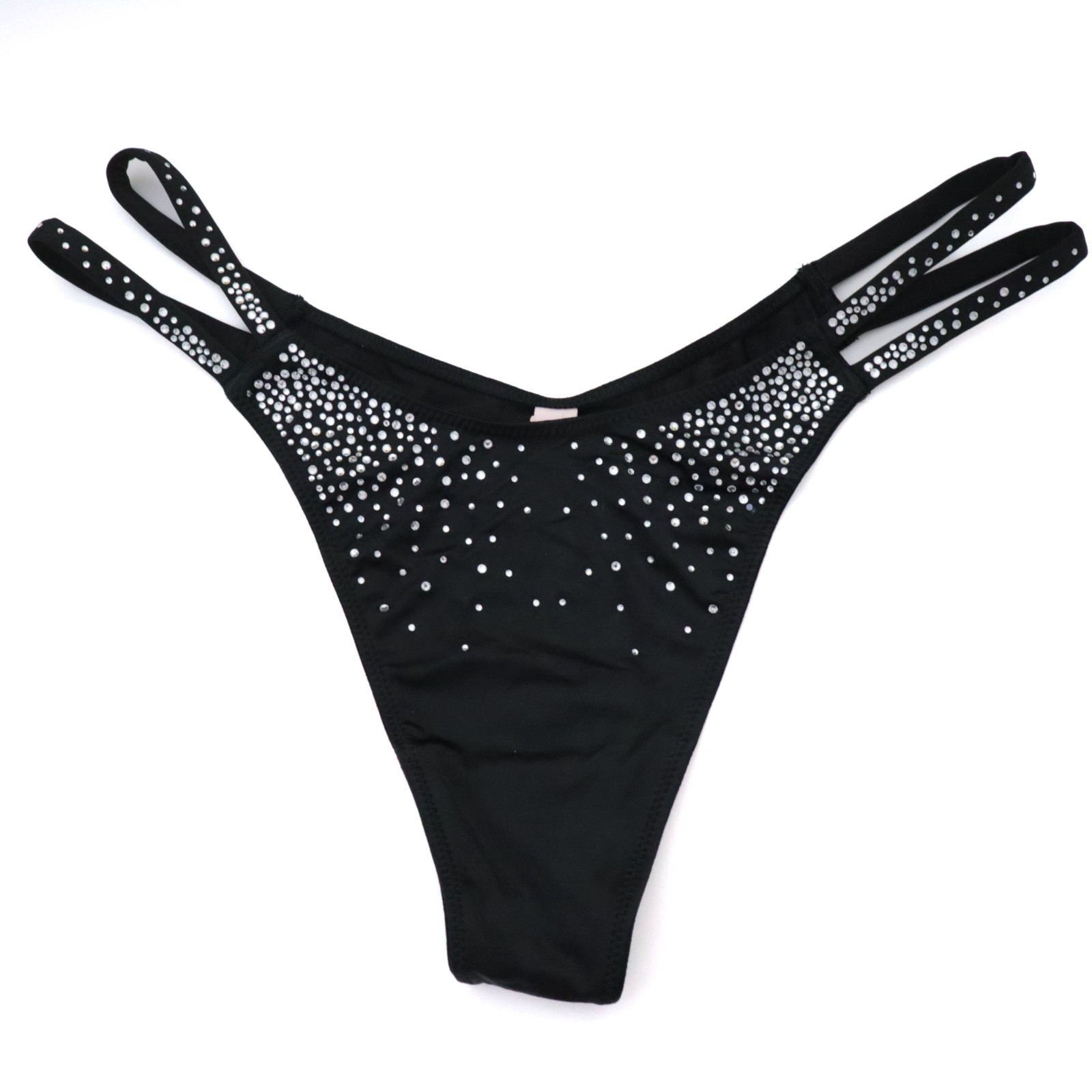 Victoria’s Secret VERY SEXY Satin Sparkle Crystal Shine Strappy Thong Panty S-XL