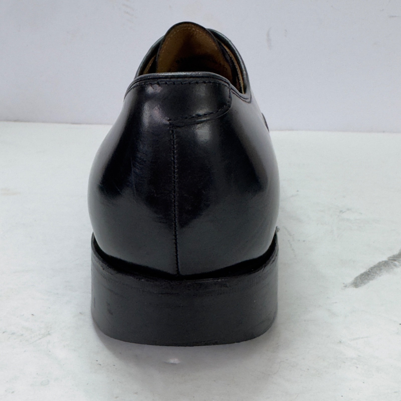 Johnston & Murphy Mens US 8.5 D Black Leather Cap Toe Oxford Dress Shoes 24-9311