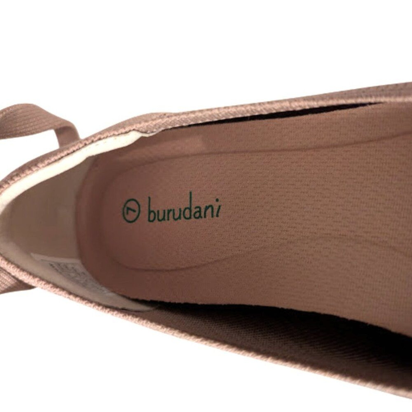 Burudani Womens Beige Knit Mary Jane Ankle Strap Flat Heel Shoes Size 7 NWT NWOB